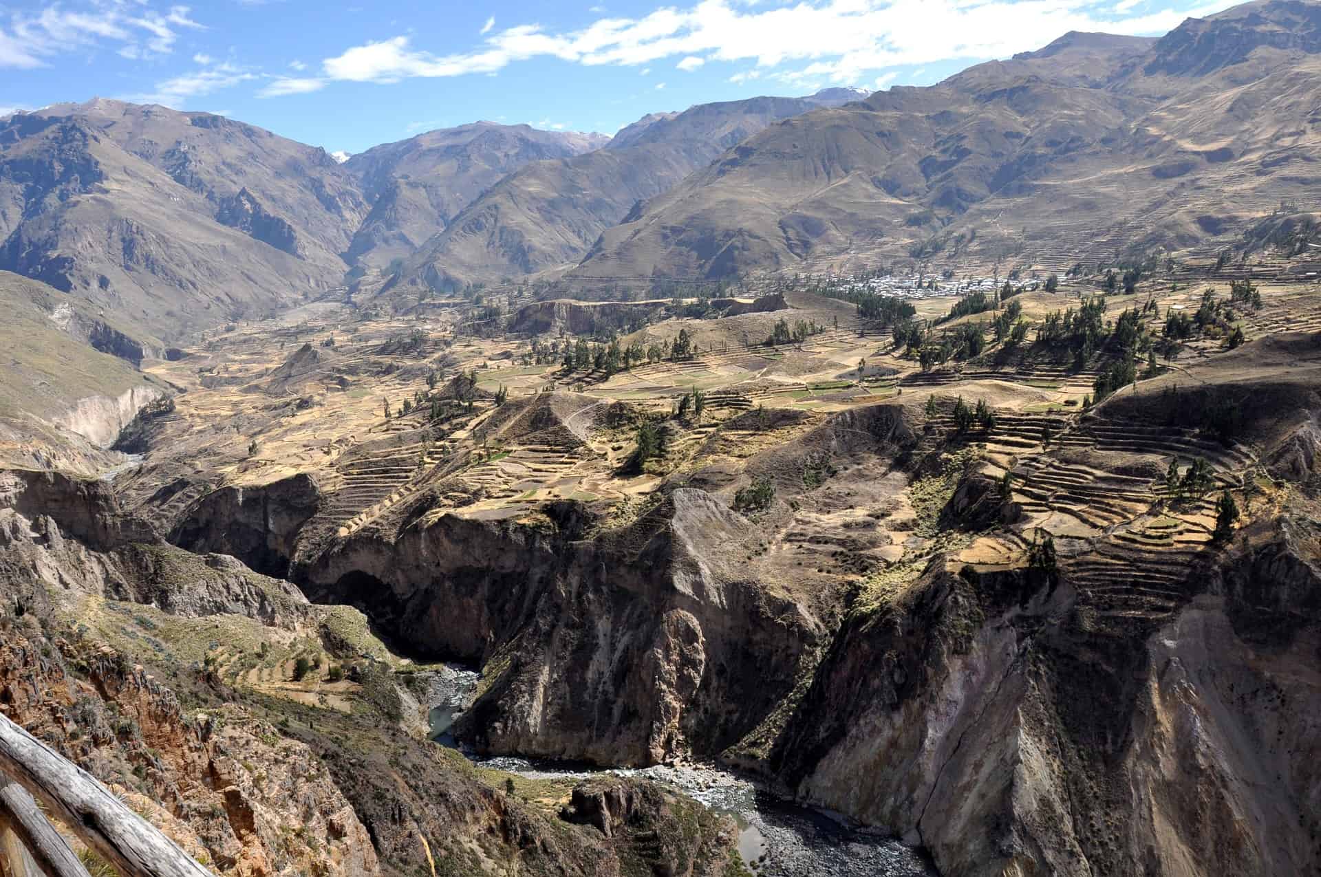Colca Canyon near Arequipa in Peru.