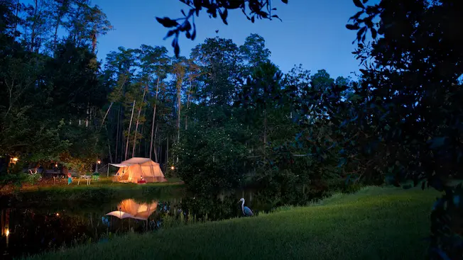 The Campsites at Disney's Fort Wilderness Resort in Florida, USA.